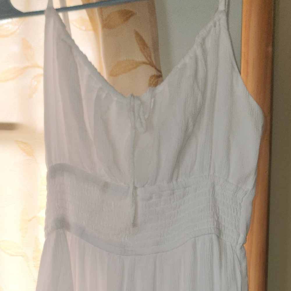 Hollister White Maxi Dress